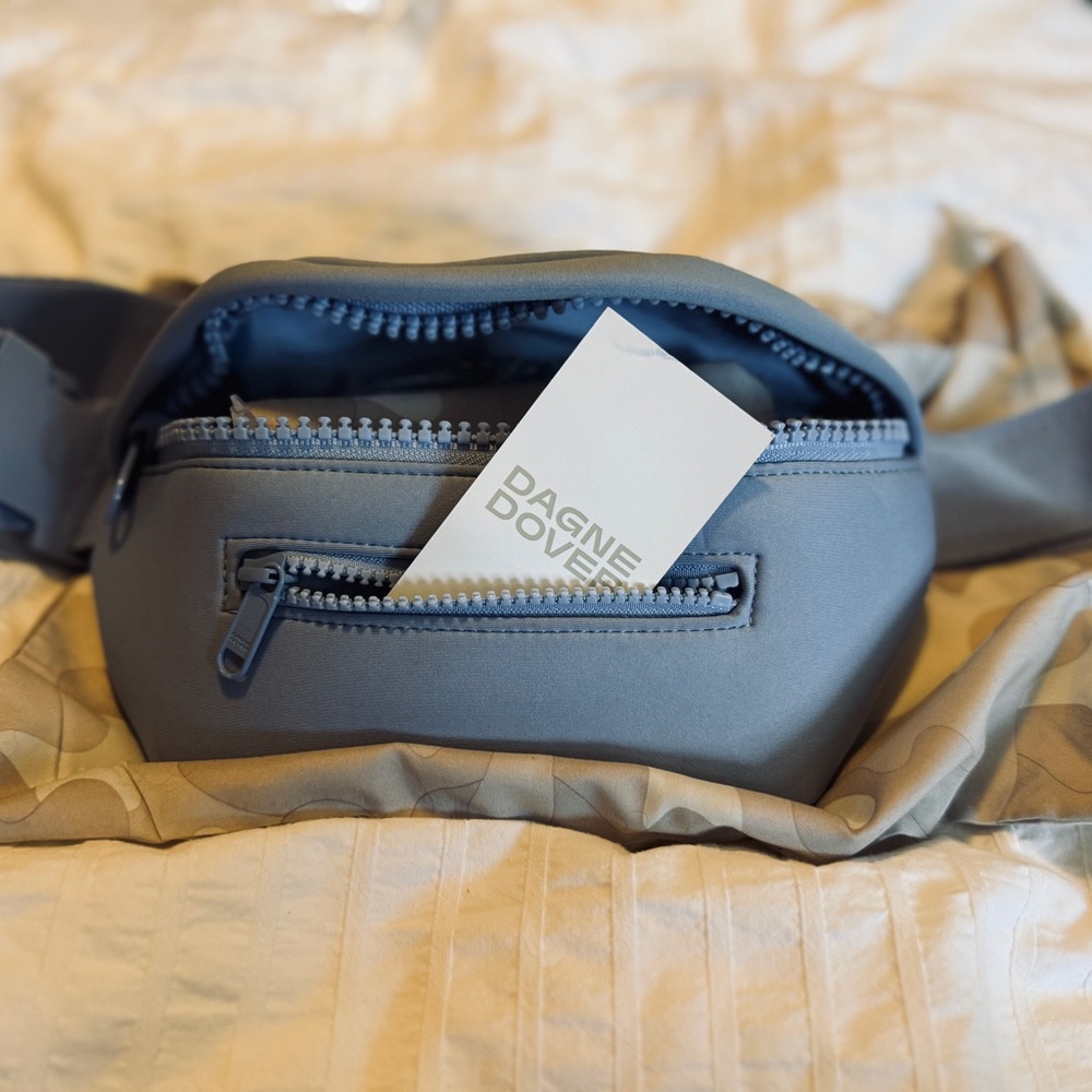 Dagne Dover- ACE NEOPRENE FANNY PACK (Daylight Blue Belt Bag Sleek Urban Design)